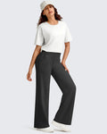 Snugsy™ High-Waist Wide-Leg Dress Pants