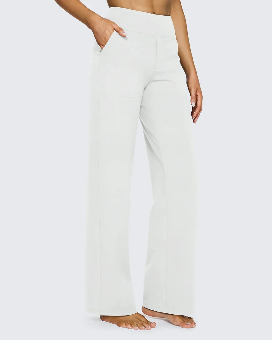 Snugsy™ High-Waist Wide-Leg Dress Pants