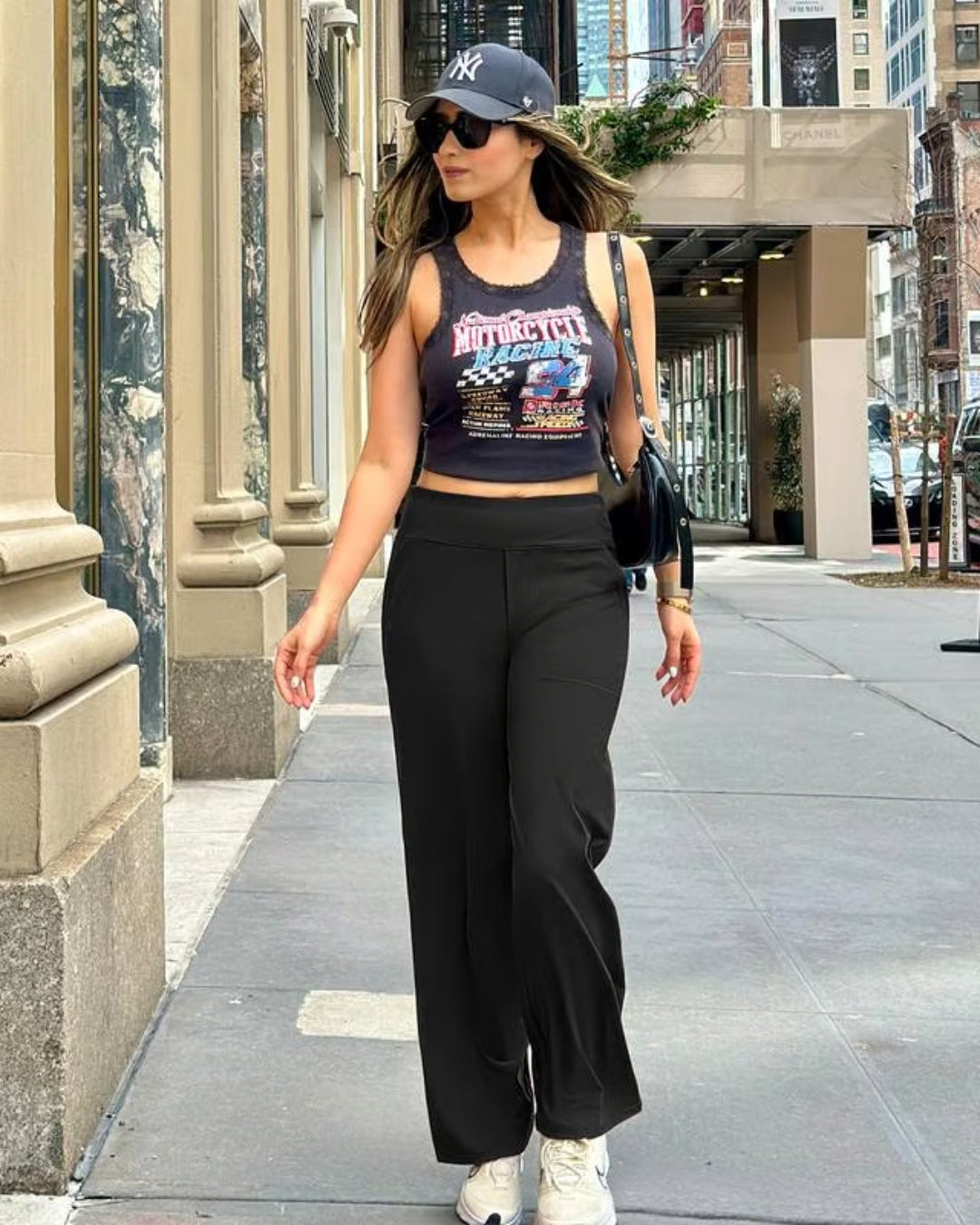 Snugsy™ High-Waist Wide-Leg Dress Pants